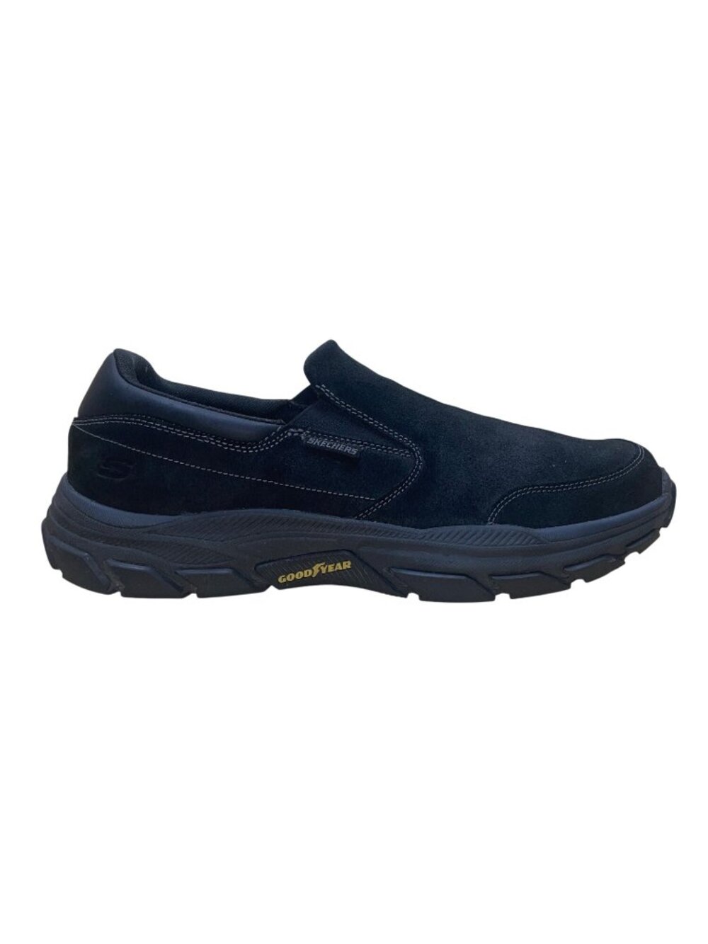 Skechers Men’s Black Slip-On Air-Cooled Memory Foam Goodyear Soles Size 15
